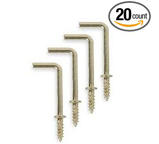 L Hook Brass