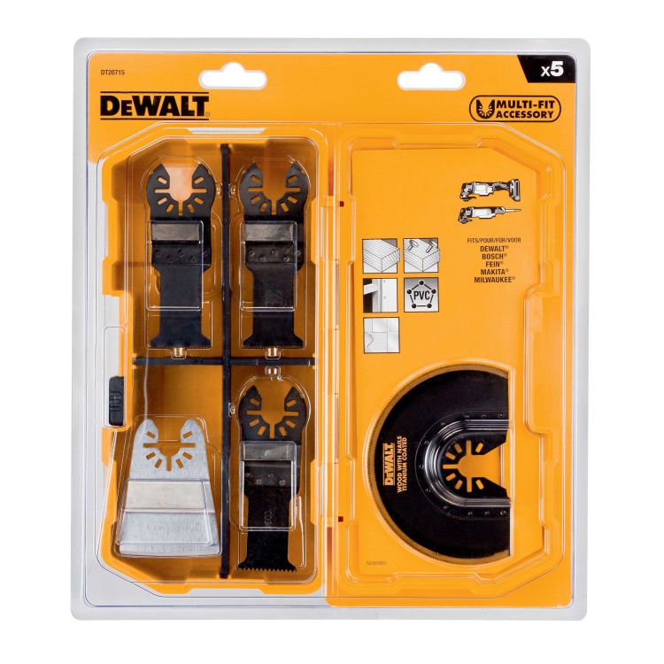 Oscillating tool blades and sanding attachments for precise cuts or refinishing
