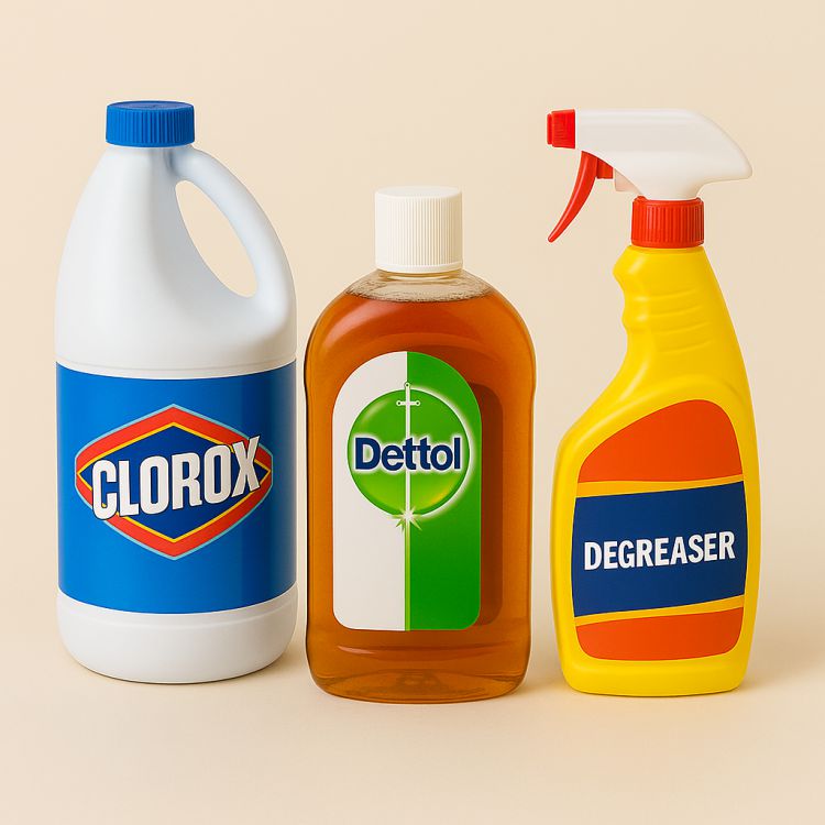 Clorox, Dettol, Degreaser