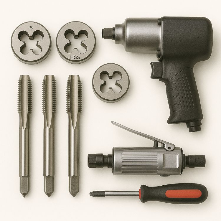 Tap Set and Stencils, Pneumatic tools