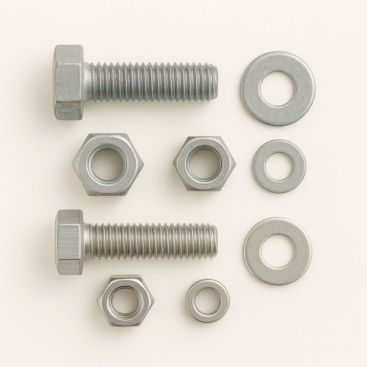 GI, MS, SS, HDG, Bolt, Nut, Washer