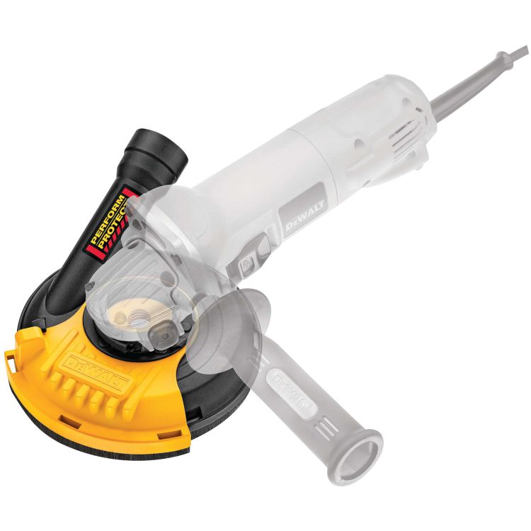 Dust-shrouds and accessories to improve efficiency and cleanup